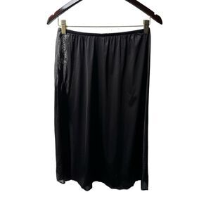 VTG Vanity Fair Half Slip 100% Nylon Antron III Medium Black